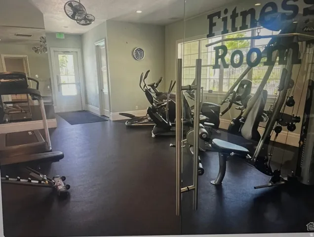 View of workout area
