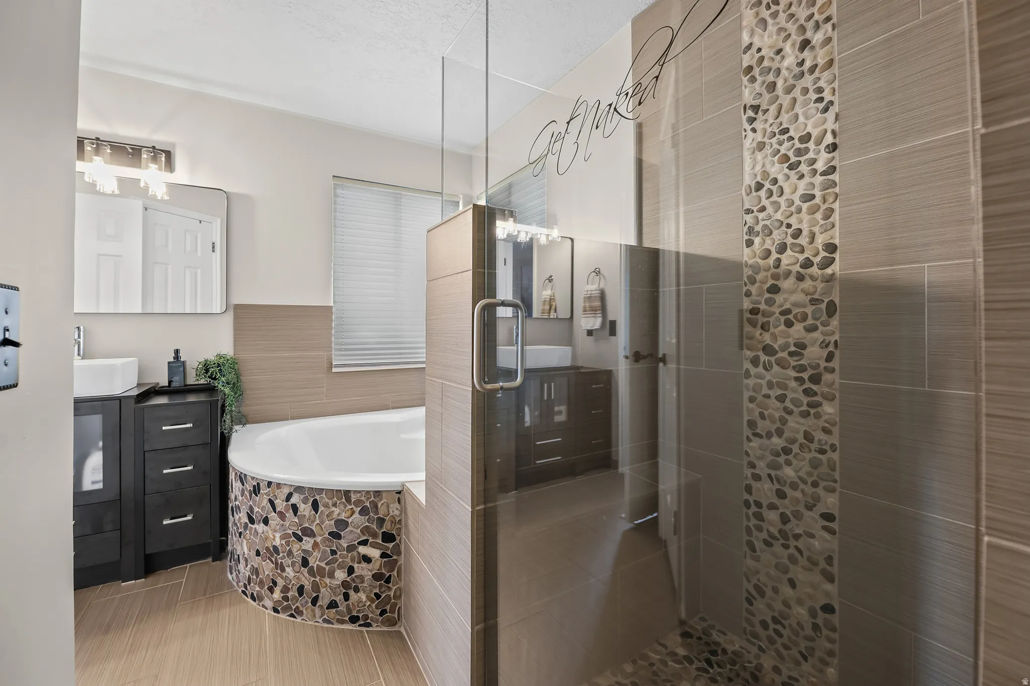 Beautiful updated bathroom, walk in shower