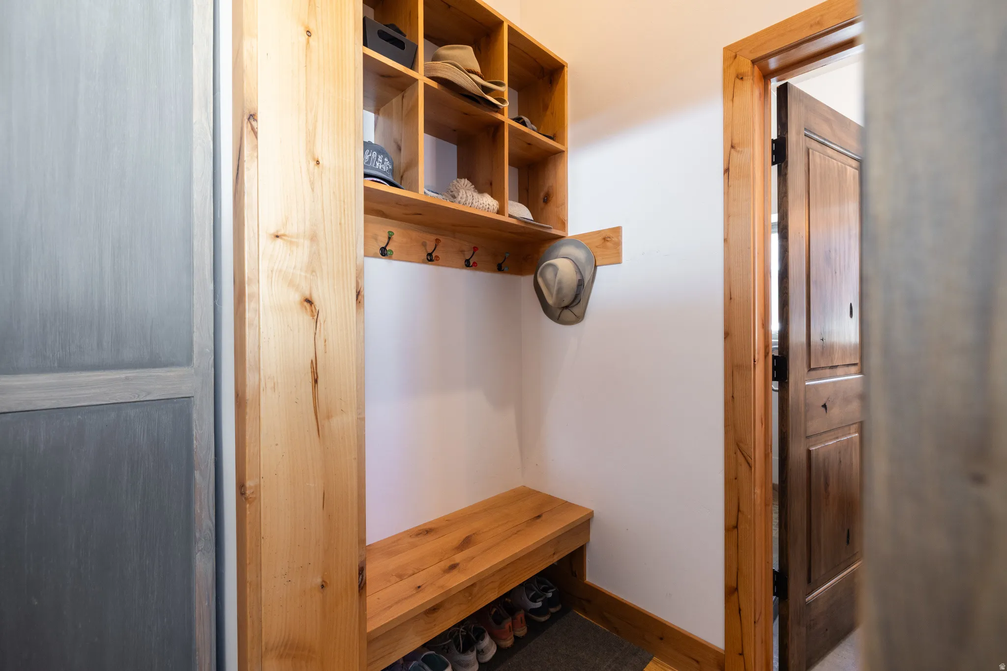Mudroom with baseboards