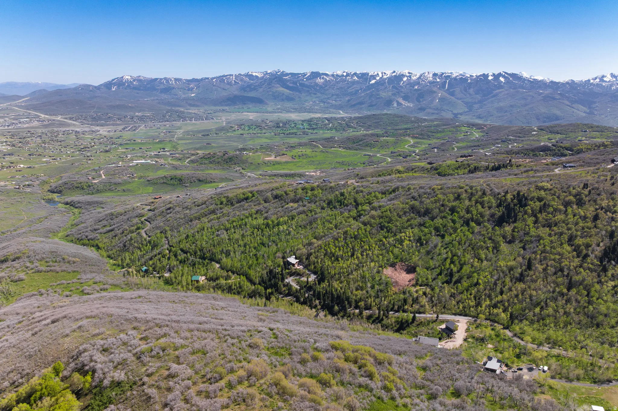 Drone / aerial view of mountains