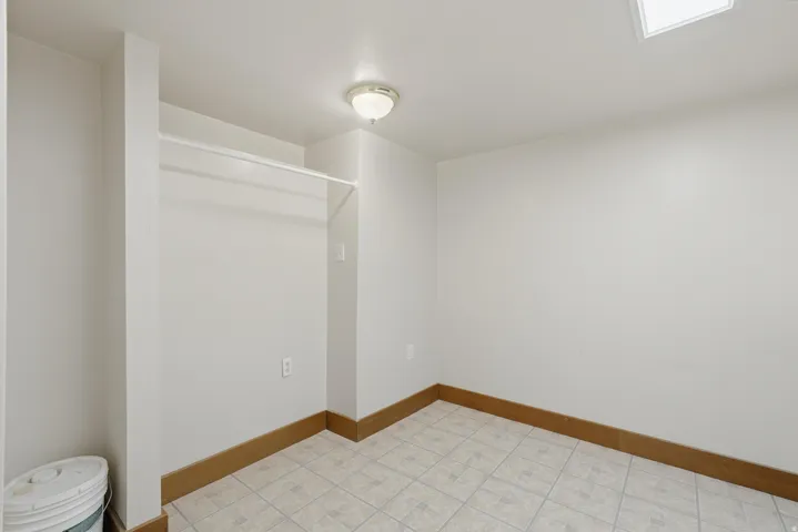 Can double as extra storage space as it's an oversized laundry area.