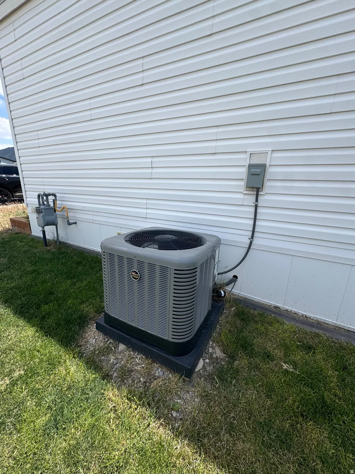 Exterior siding in a horizontal panel design