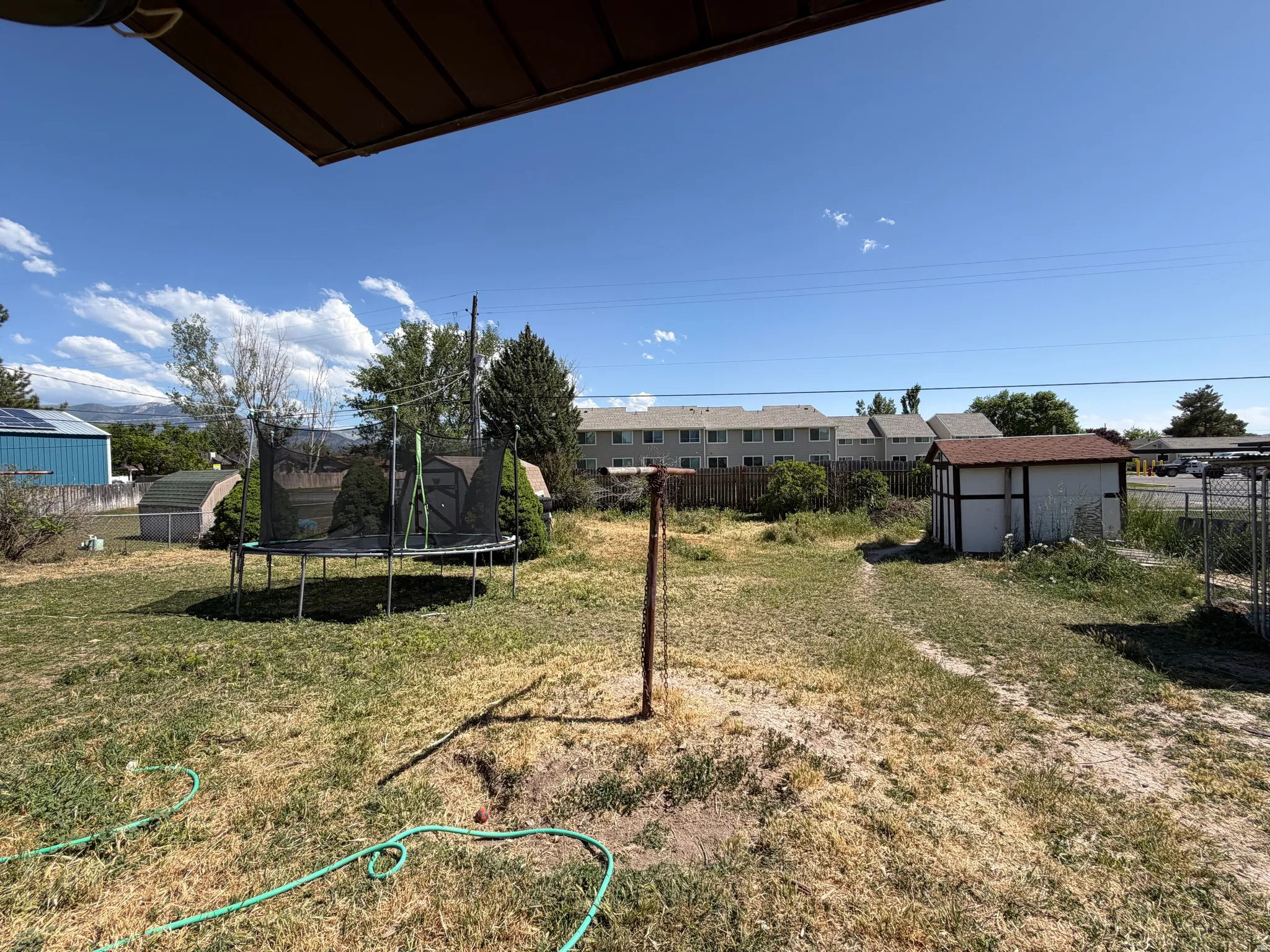 Spacious backyard