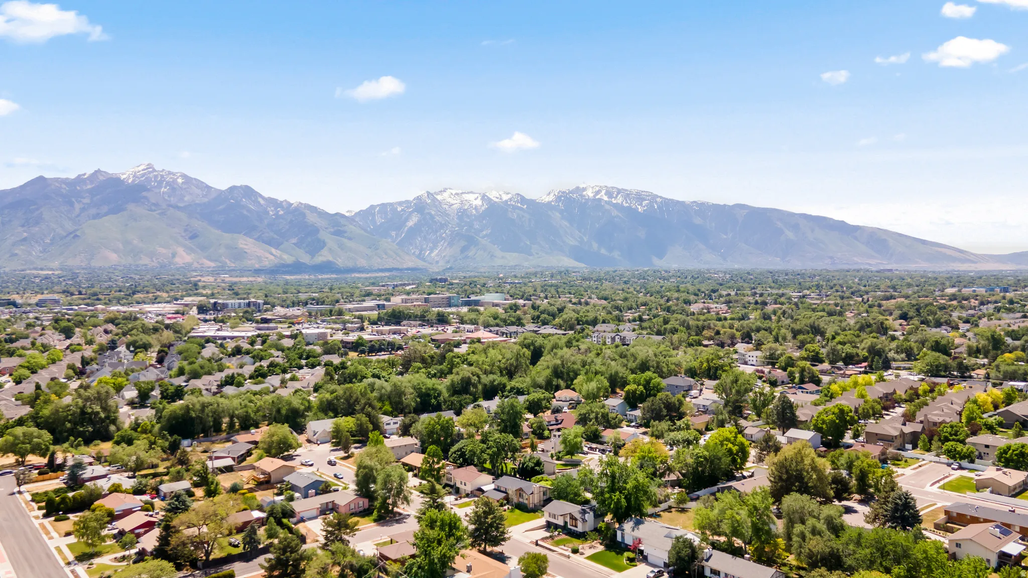 Expansive residential area featuring established neighborhoods and mature tree coverage