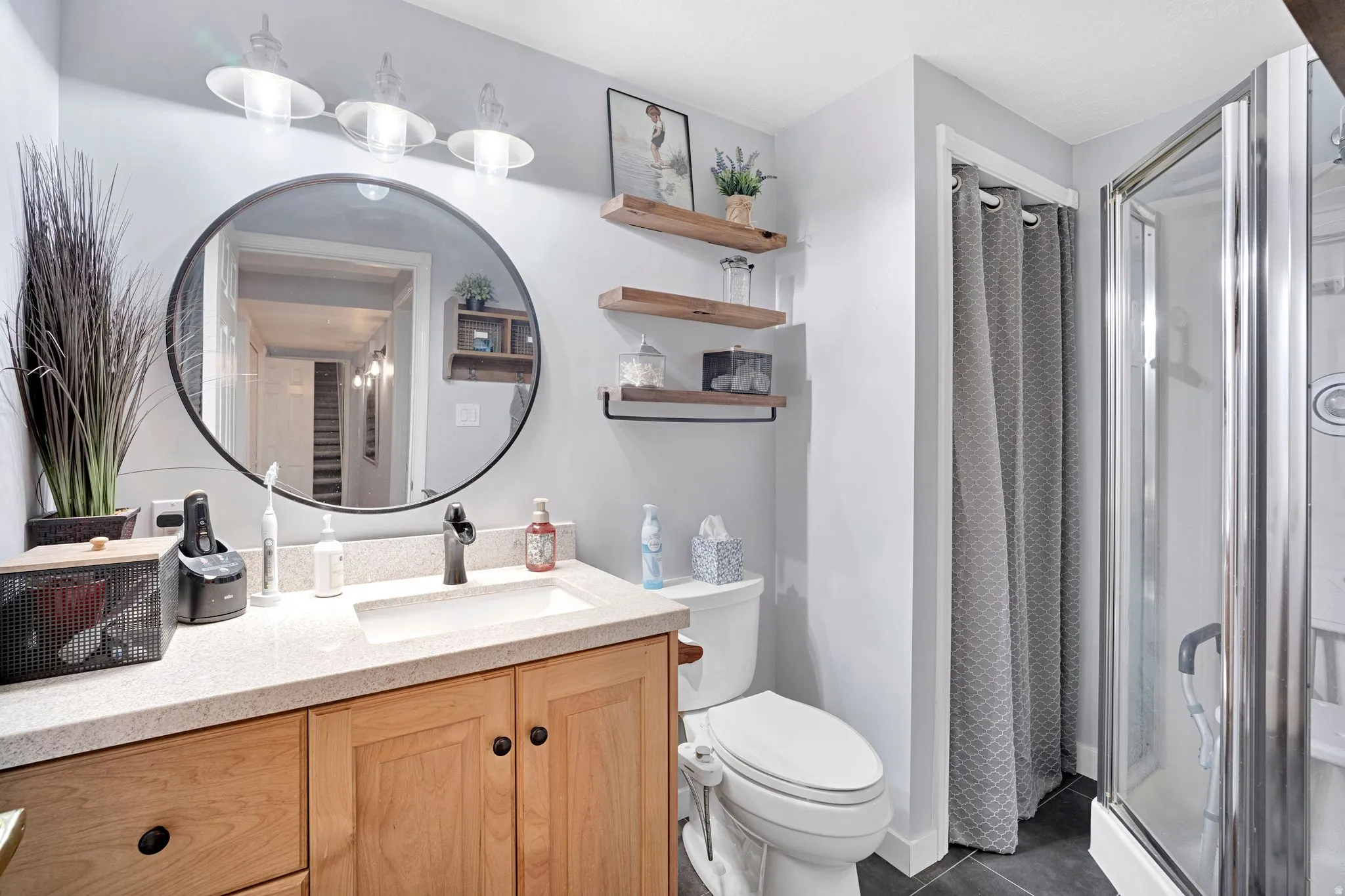 Bathroom featuring a linen closet.