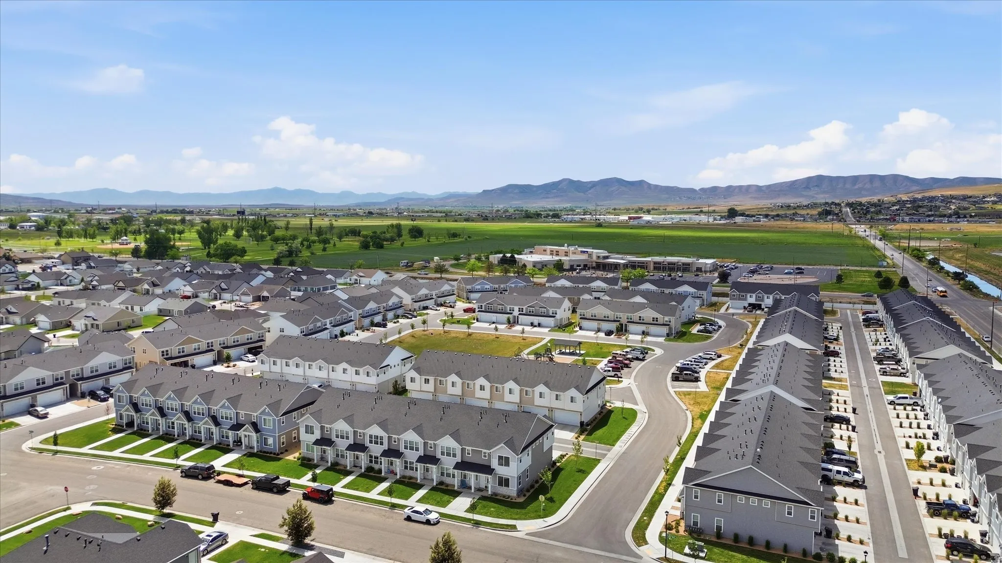 Newly developed community featuring a varied collection of townhomes and single-family residences