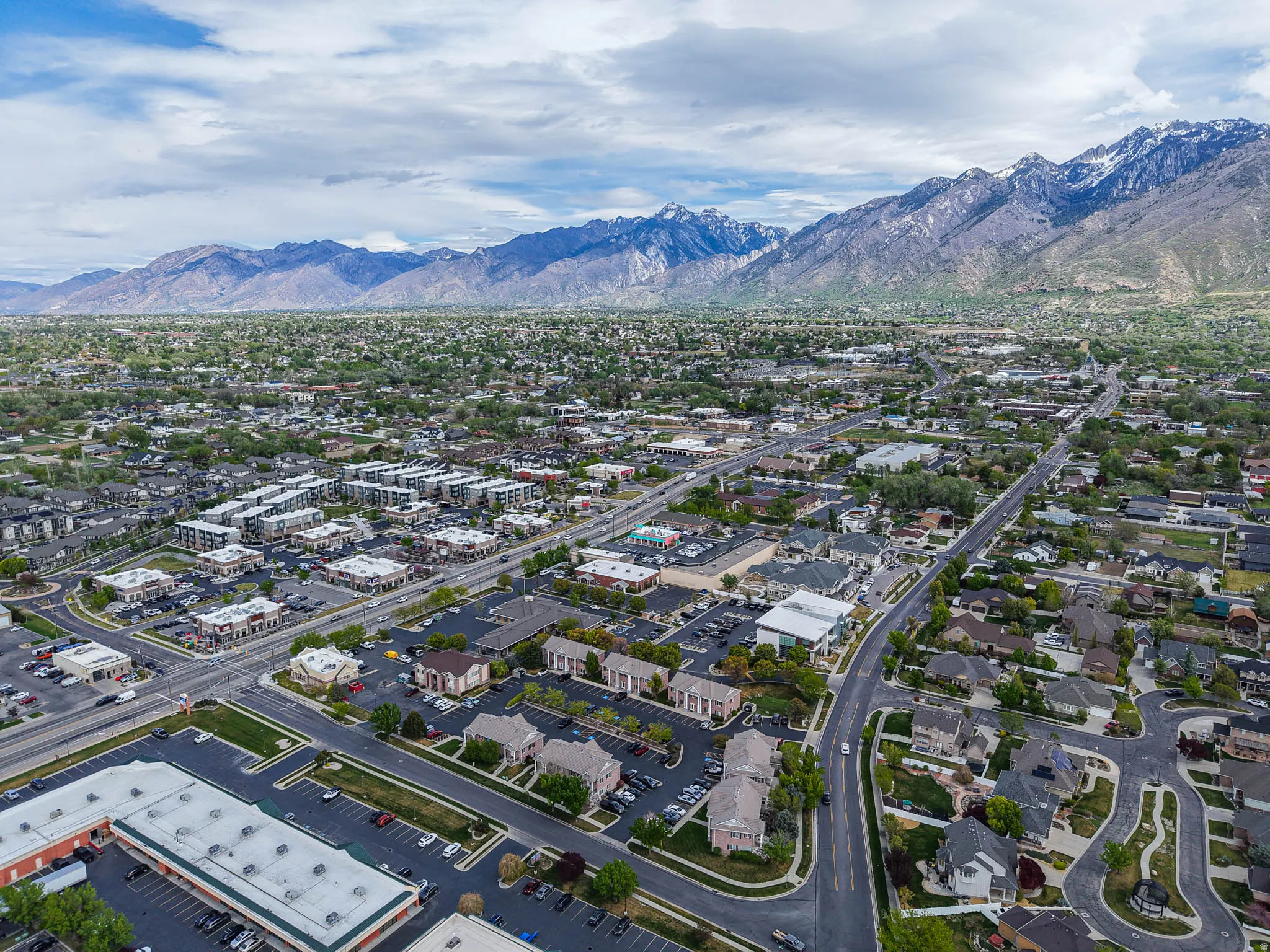 Drone / aerial view of mountains