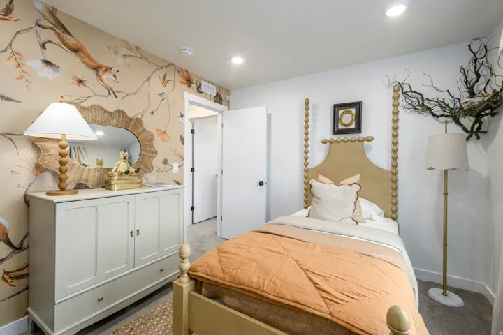 Bright secondary bedroom with flexible layout for any use. *model home photo