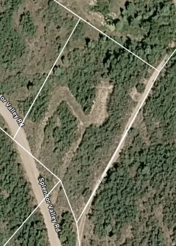 Aerial Property Map. Displaying the property boundaries and adjacent roadways