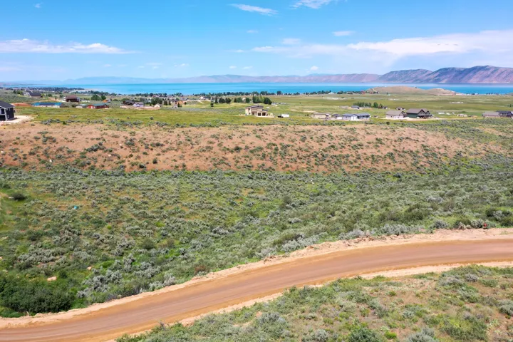 Expansive land parcel featuring natural shrubbery and a visible dirt road