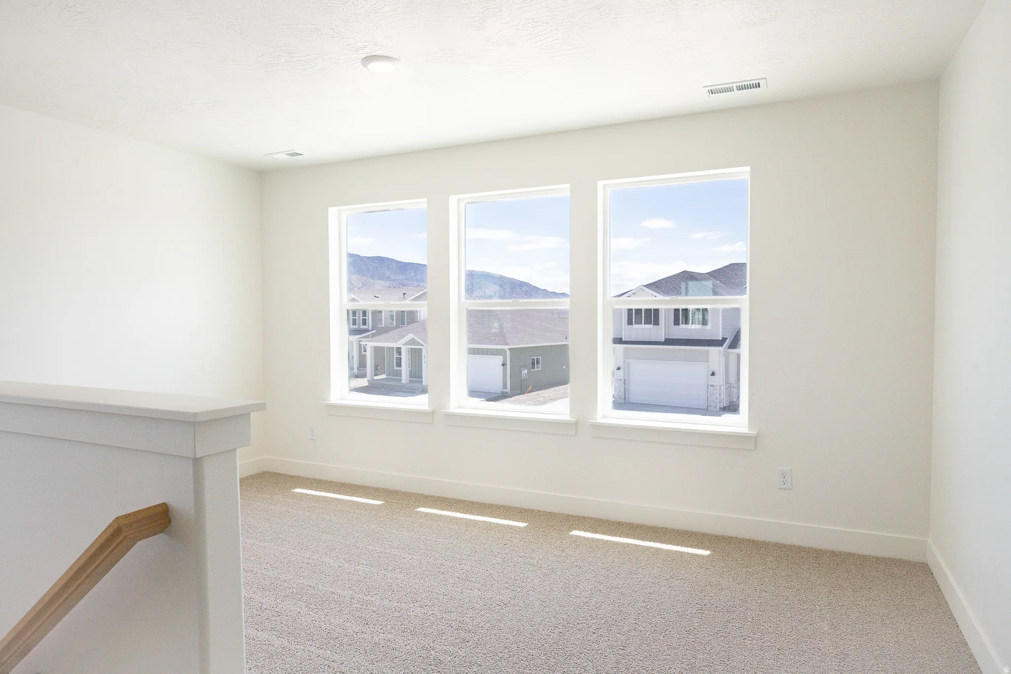 Great loft area with terrific view windows.