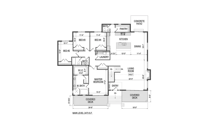 Main Level Floor Plan