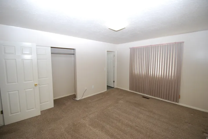 Neutral-toned carpeting spans the floor, complemented by light-colored walls
