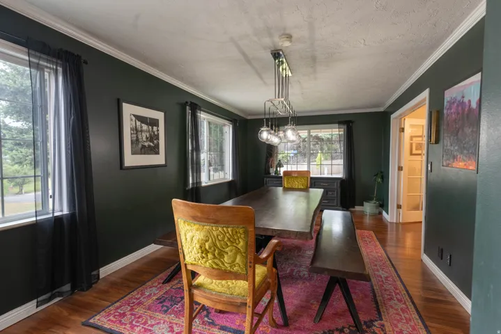 Formal dining off of formal living room kitchen.