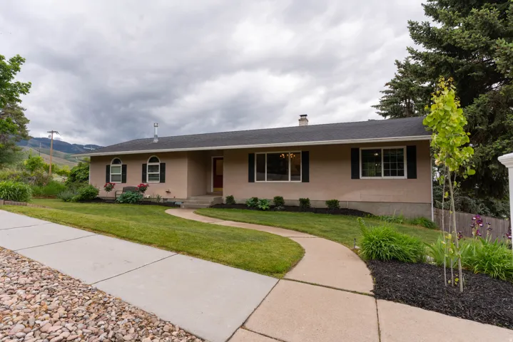 This home within a long shot of the golf course has great views.