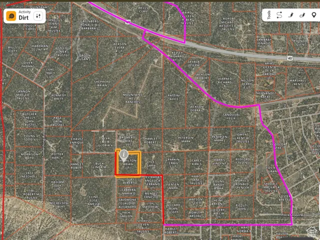 Assessor's Parcel Map. Displaying property boundaries and owner details within a specified area