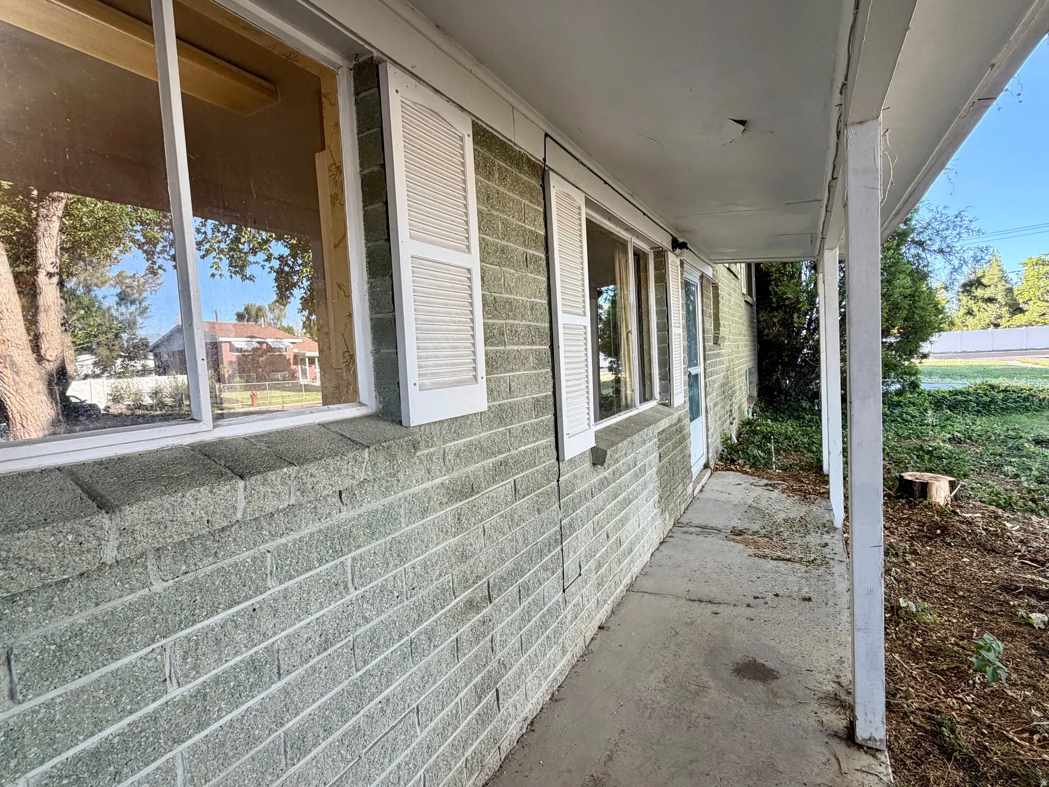 concrete porch