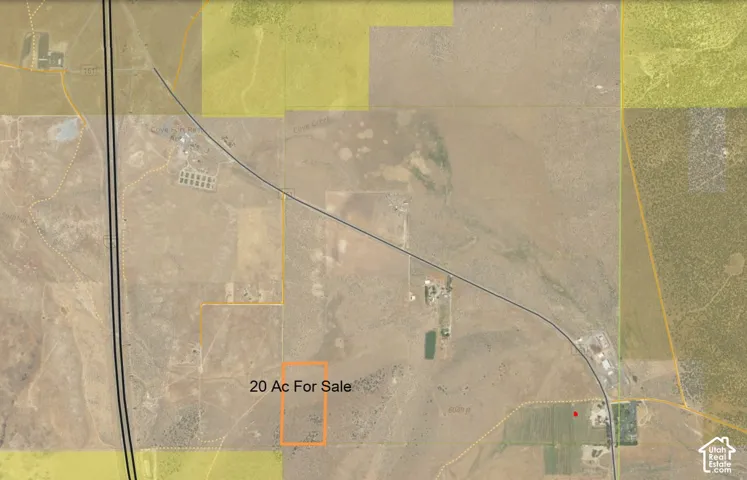 Property Listing Map. Displaying a 20-acre parcel of the property for sale