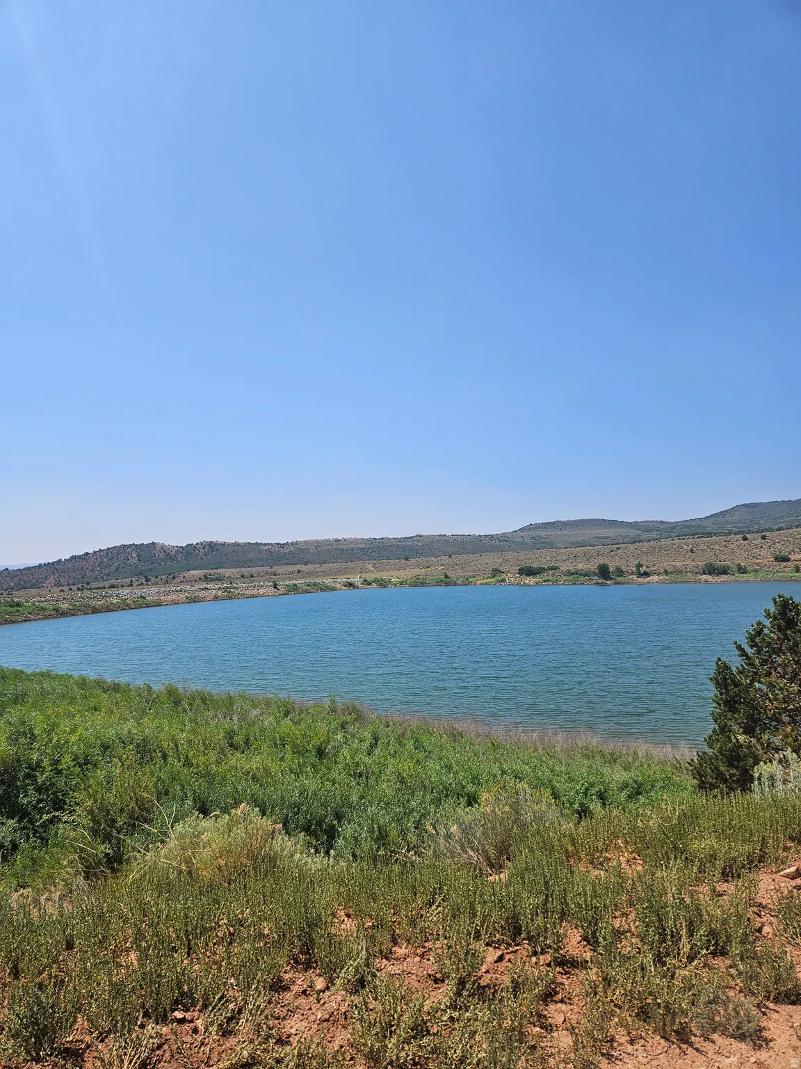 Red Creek Reservoir just minutes down the dirt road!