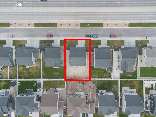 Aerial Lot Plan. Illustrating the property boundaries and surrounding structures