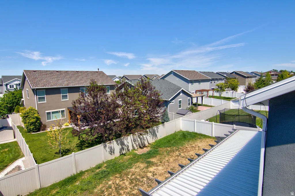 Private fenced backyard offering ample outdoor space