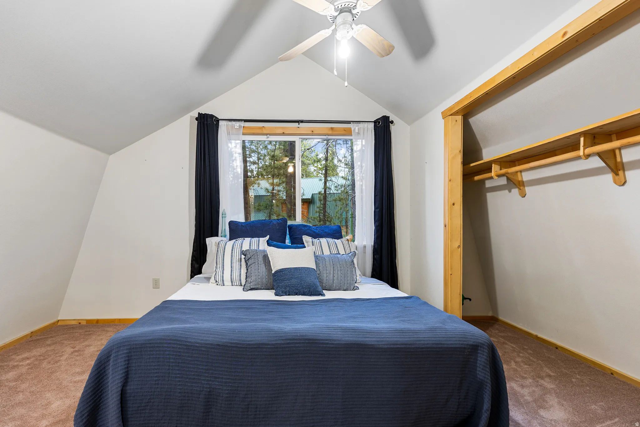 Upstairs Bedroom with Forest Views