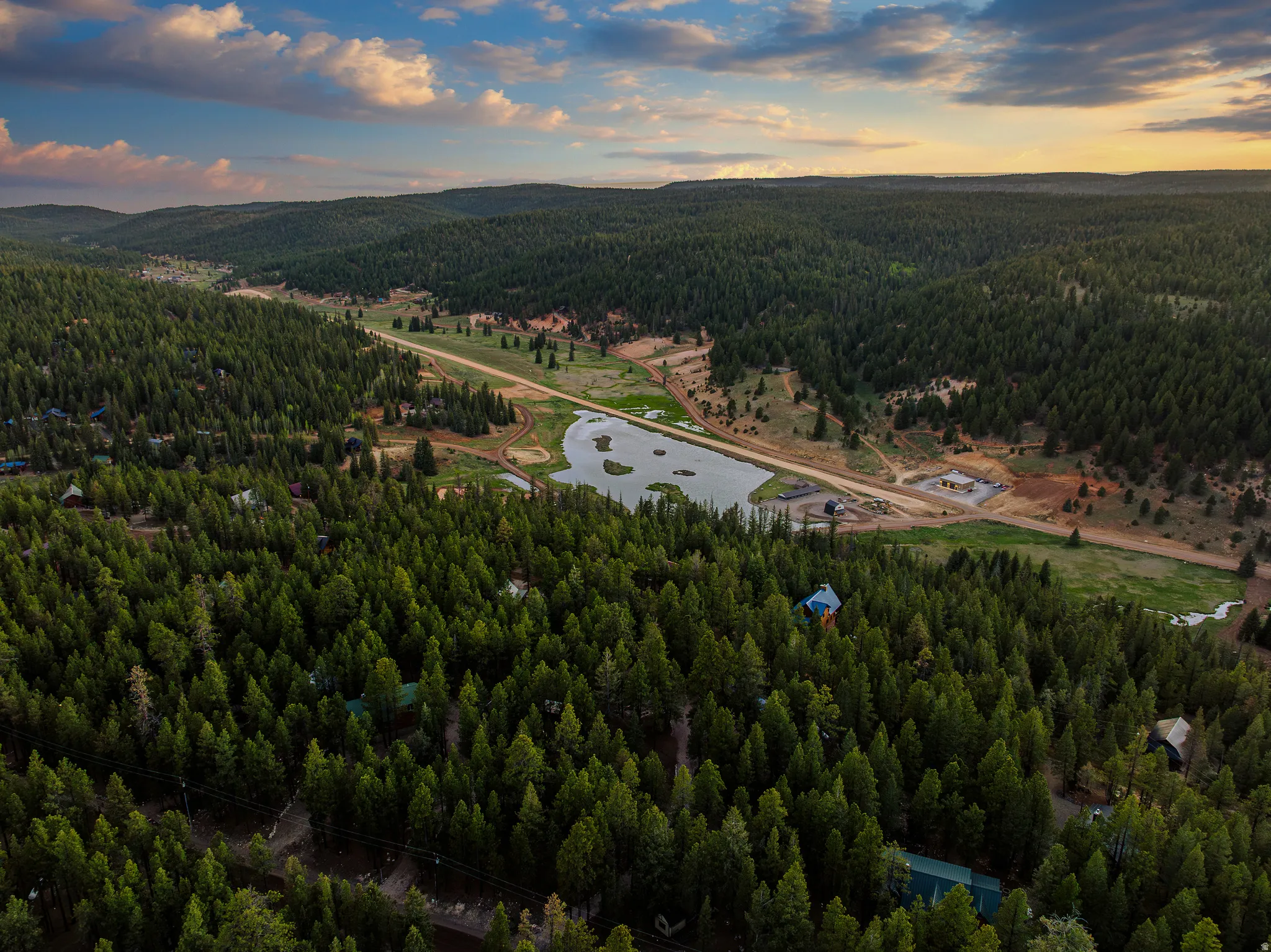 Aerial Over the Community