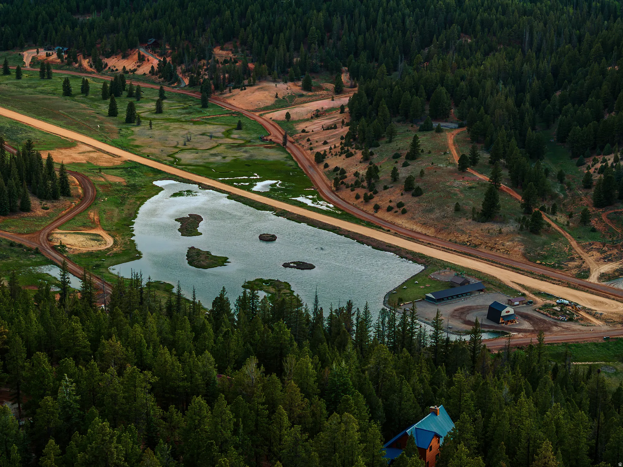 Aerial Over the Community