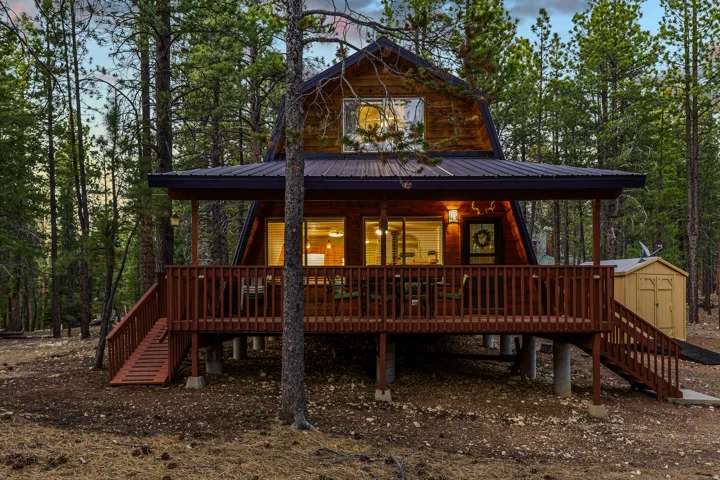 Twilight Glow at the Cabin
