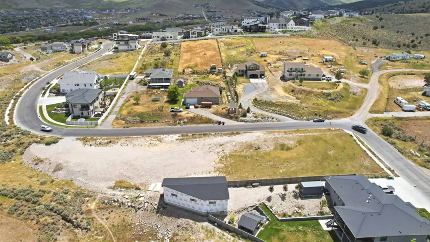 Elevated residential development featuring existing homes and construction sites