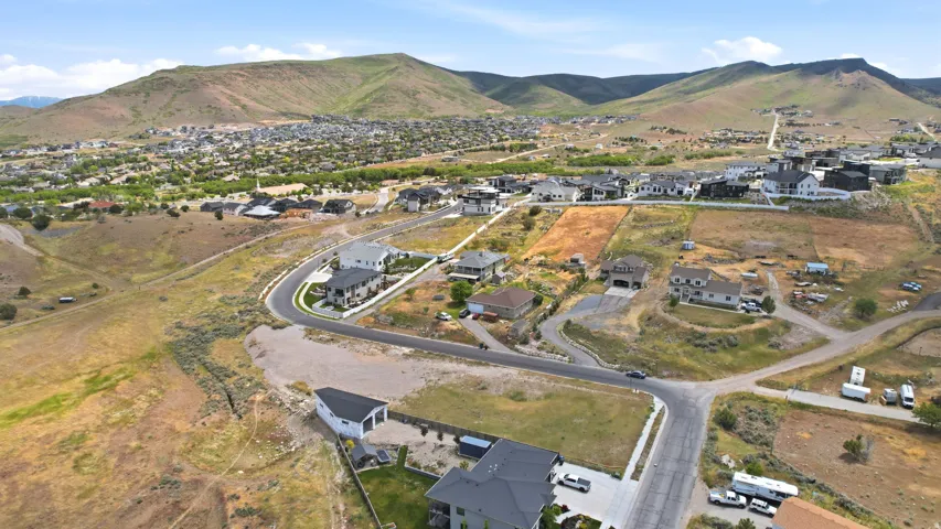 Expansive residential development with a mix of established homes and available land parcels