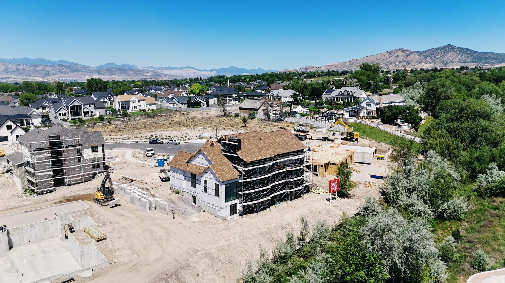 New construction opportunity with mountain backdrop