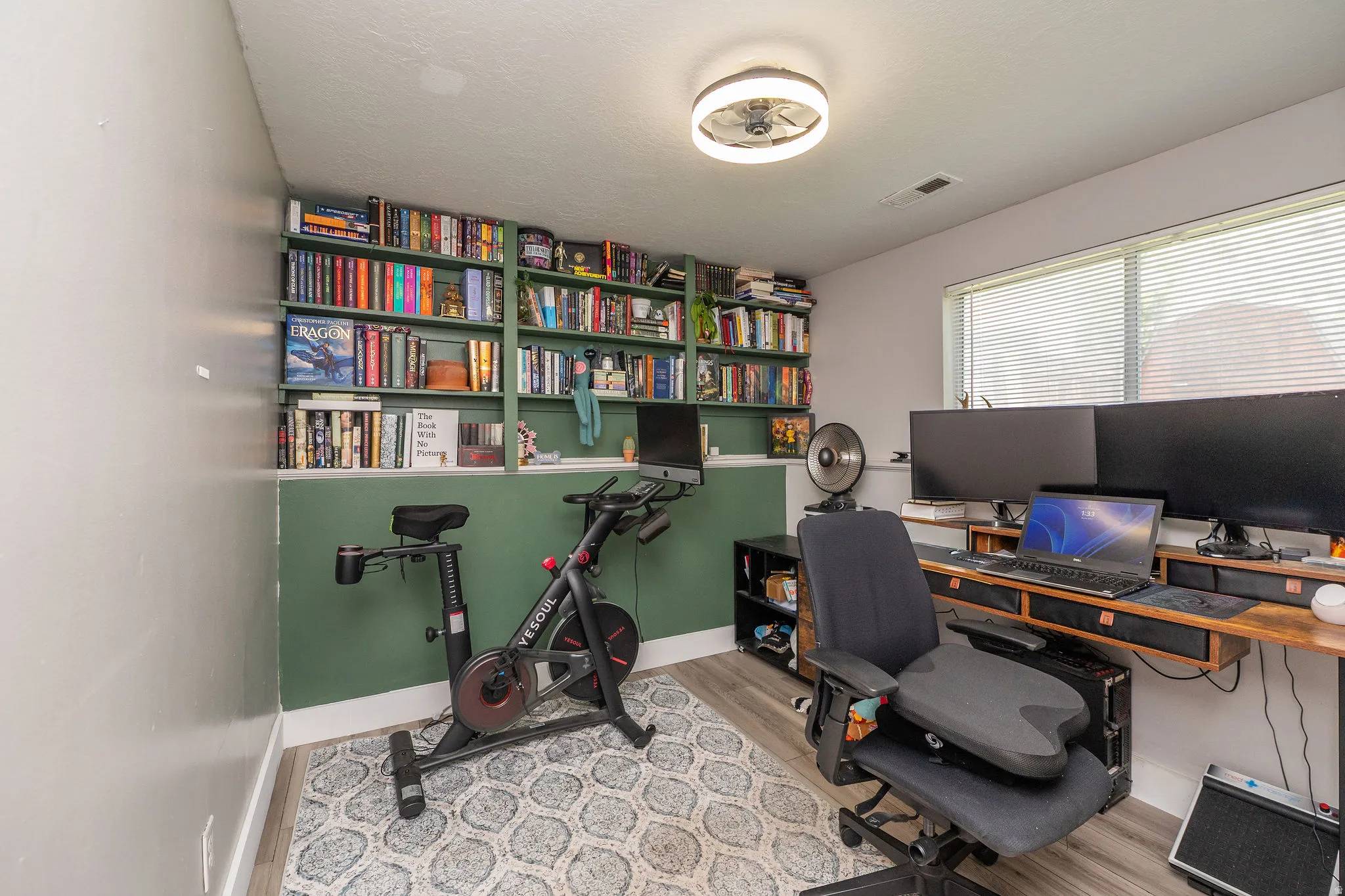 Bedroom #3 (downstairs) currently used as home office