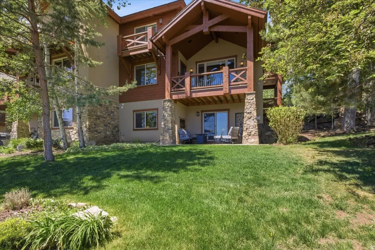 Exterior view of the backyard