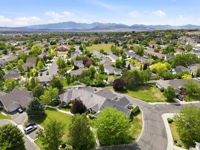 Expansive residential area with mature landscaping