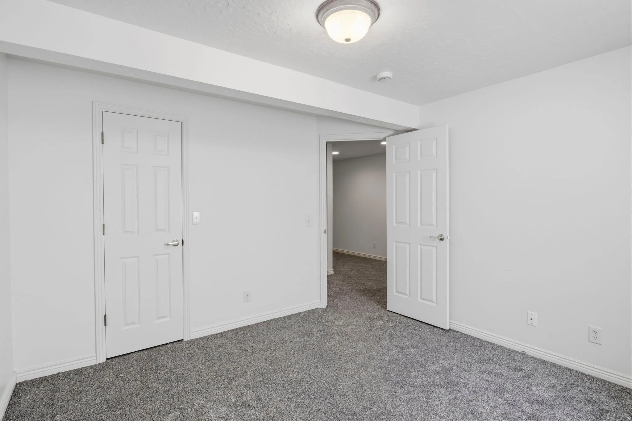1 of 2 bedrooms in the basement
