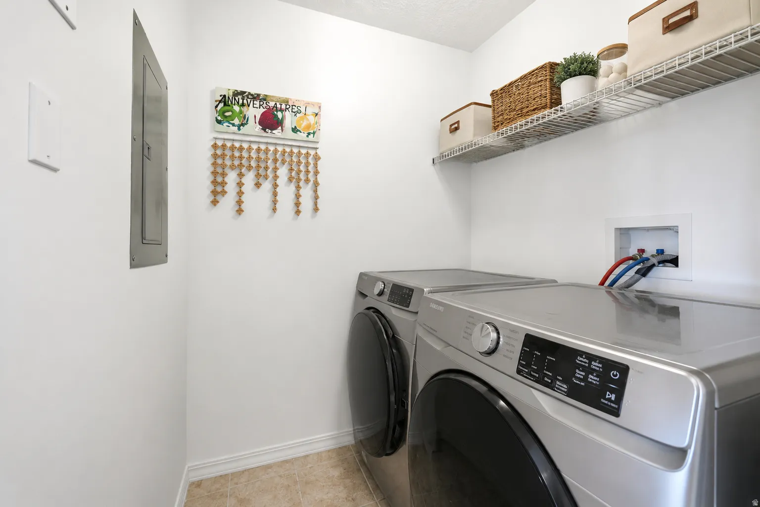 Laudry room on main floor off Kitchen. Spacious open - great for storage too.