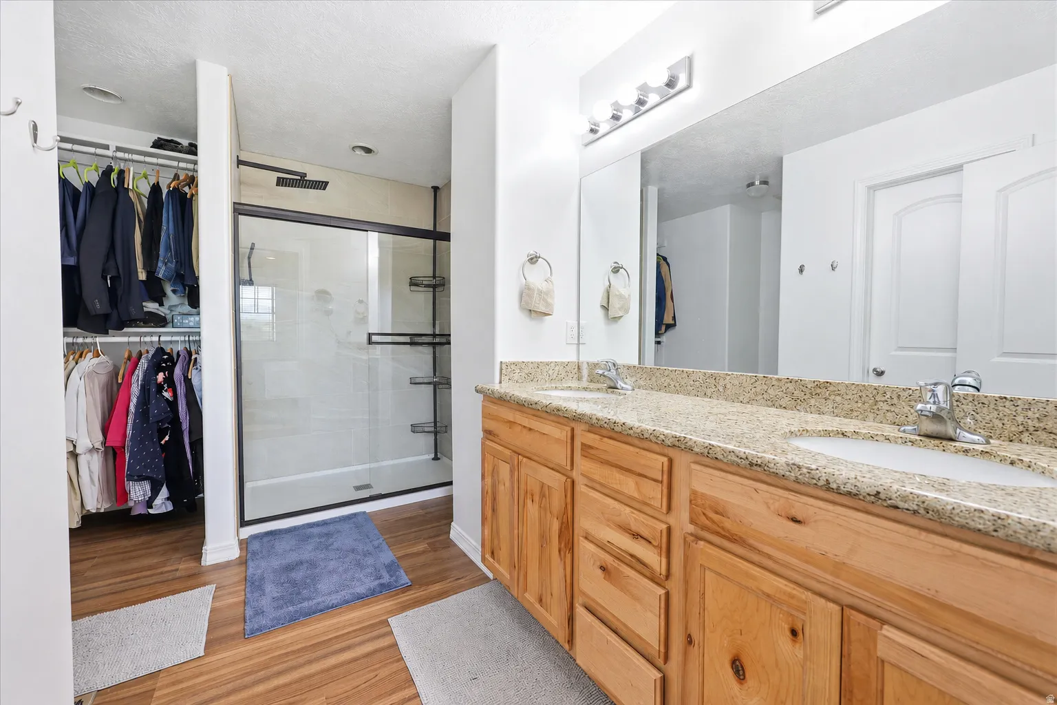 Master Bathroom - Remodeled with walk in Shower and New Flooring.