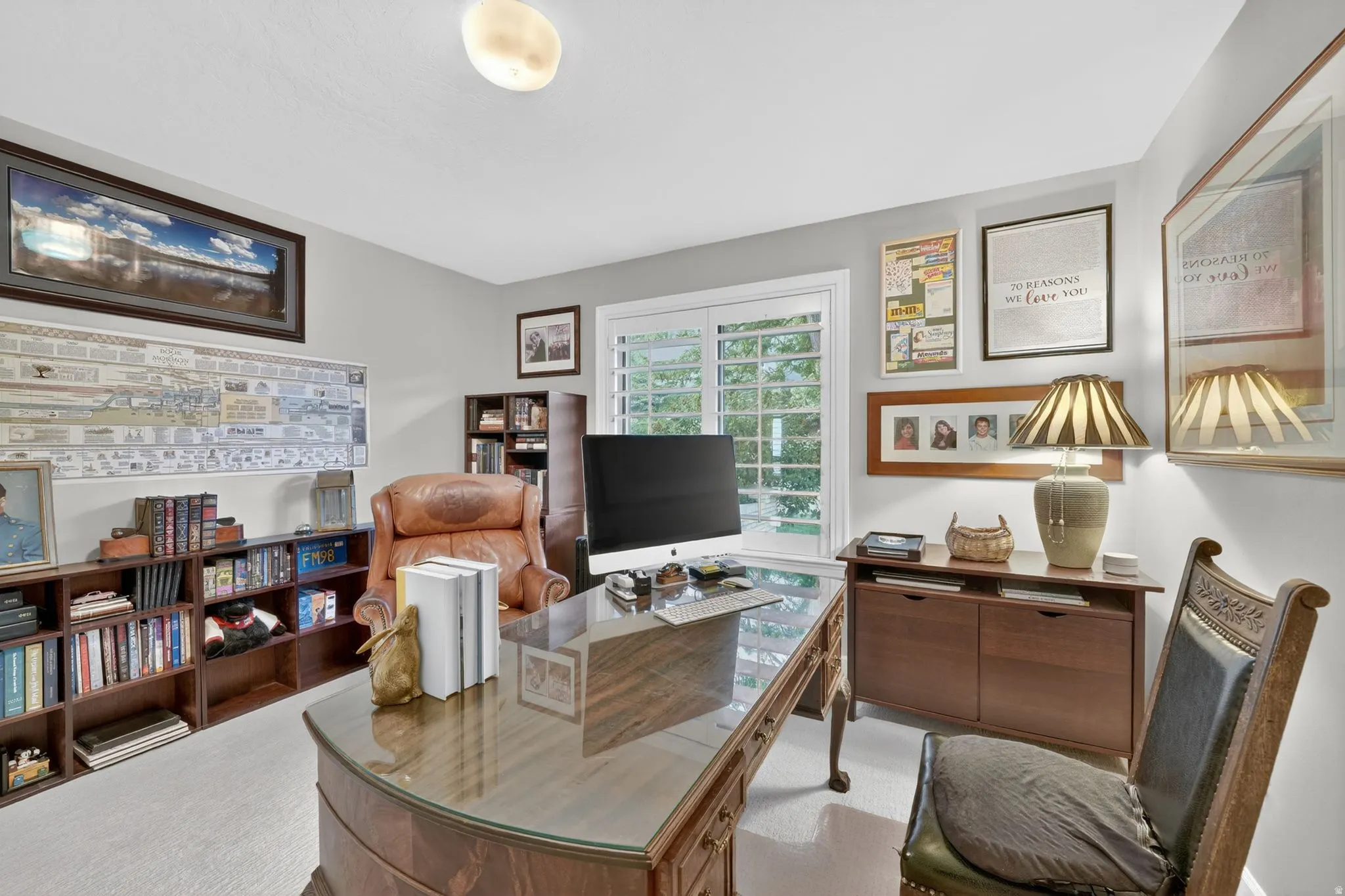 Room featuring light gray walls and recessed lighting