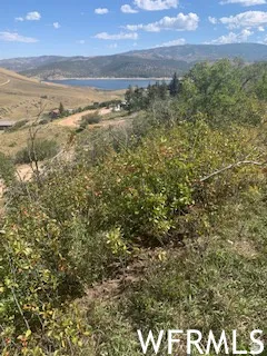 Scenic mountain and lake backdrop