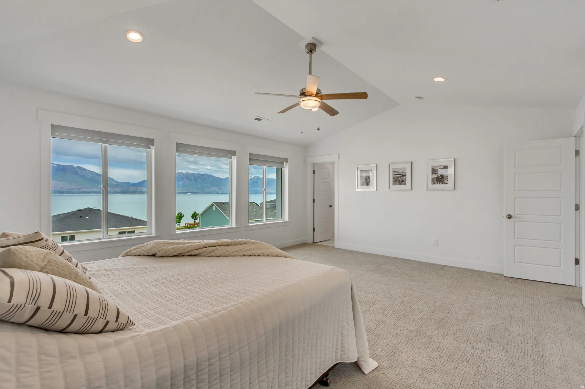 Primary bedroom with gorgeous views!