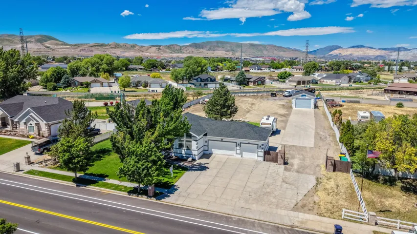 Single-story property with a two-car garage and an extended driveway