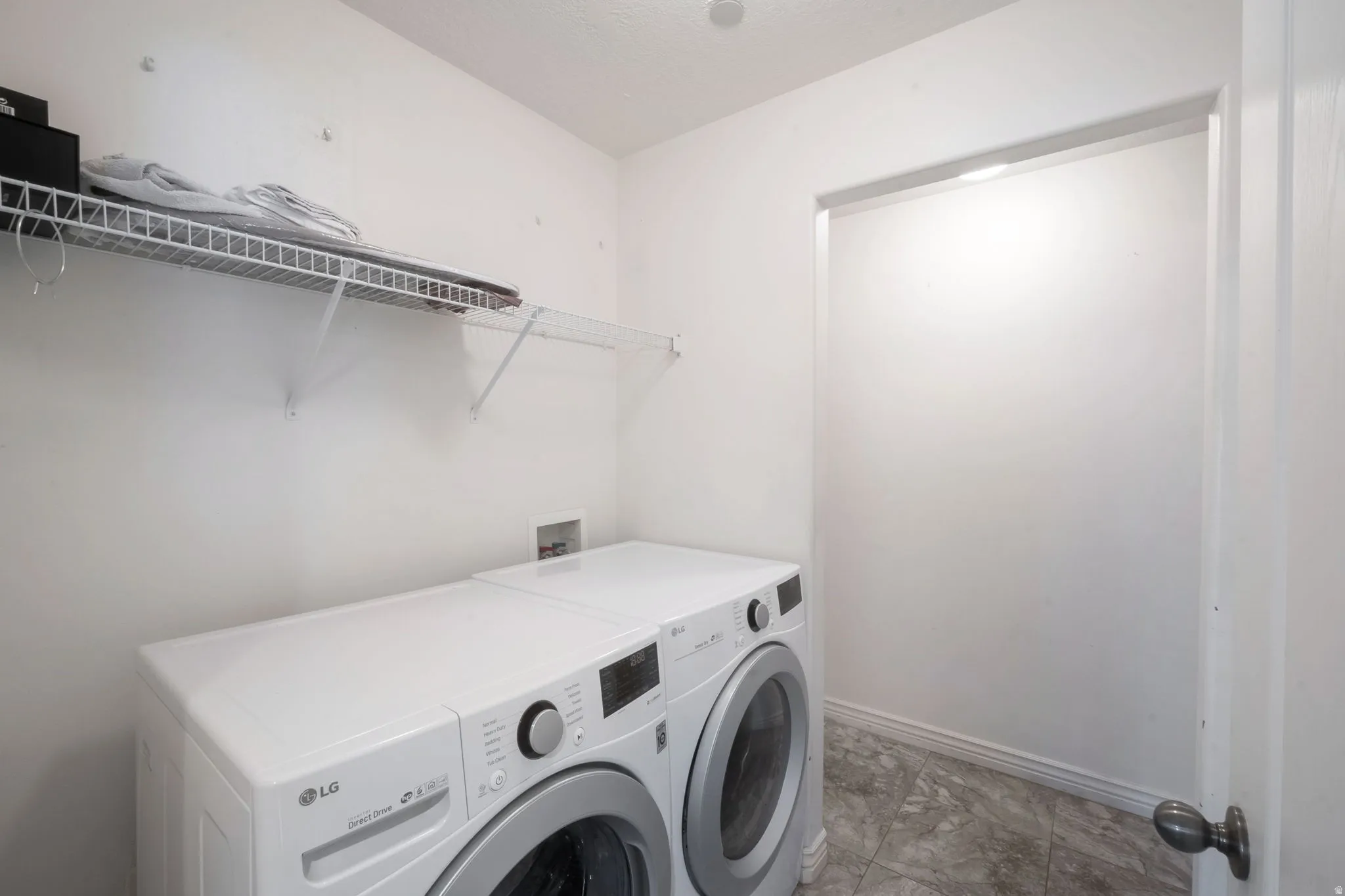 Laundry room with storage