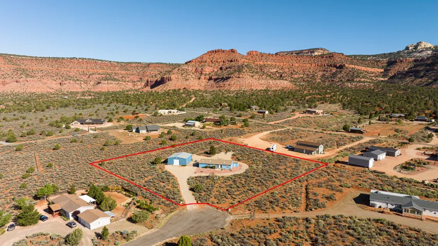 Lot line and property overview.