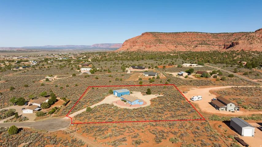 Lot line and property overview.