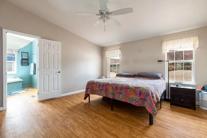 Spacious primary bedroom
