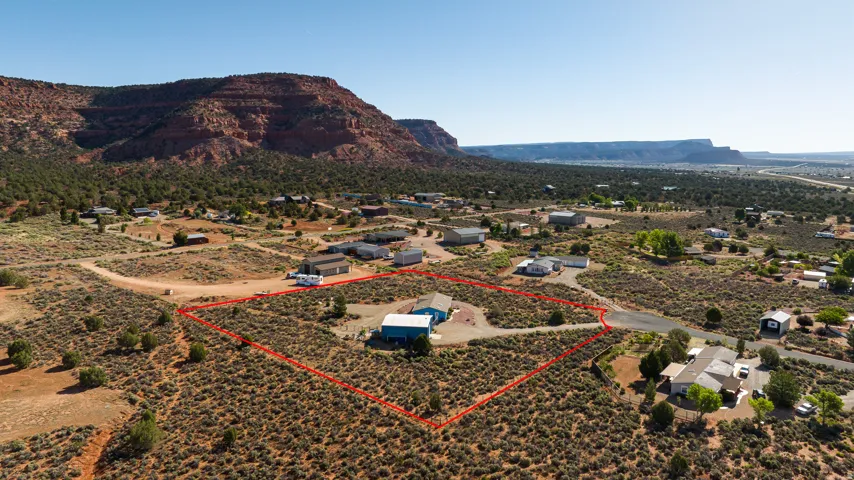 Lot line and property overview.