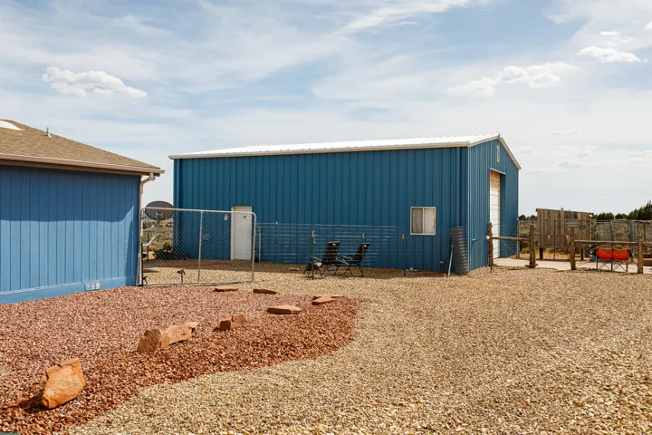 Outside fencing and shop