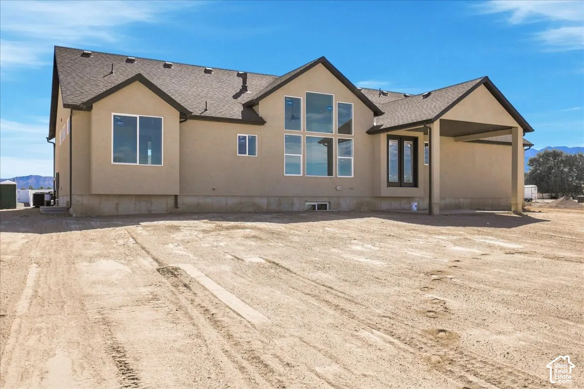 Backyard. Covered patio. .50 acre lot