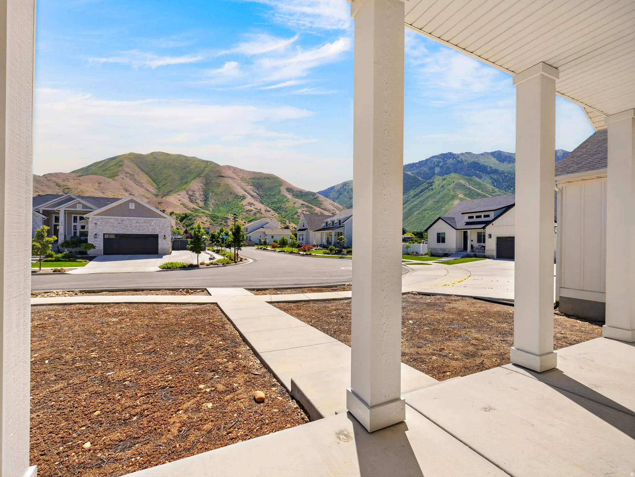 Stunning Mountain views from front porch.